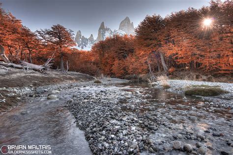 Patagonia Autumn Stream Mount Fitz Roy