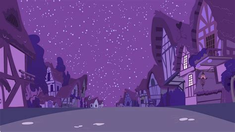 Ponyville Road View Night By Foxy Noxy On Deviantart