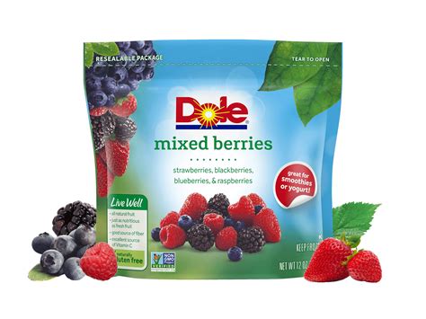 Dole Frozen Mixed Berries 12 Oz For Topping Pies And More Dole