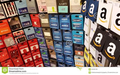 Maybe you would like to learn more about one of these? Gift Cards: Amazon, Old Navy, Macys, Kmart And More Editorial Stock Photo - Image of modern ...