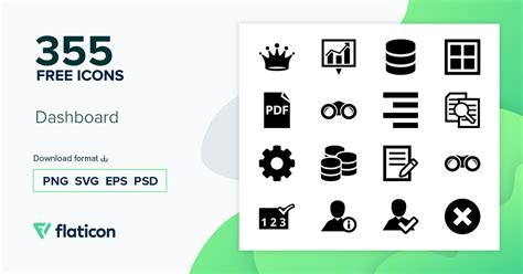 Dashboard Icon Pack 355 SVG Icons