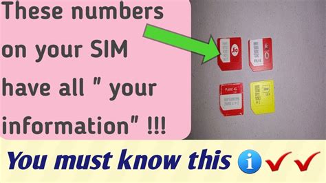 What Is Sim Number Sim Card Details English Youtube
