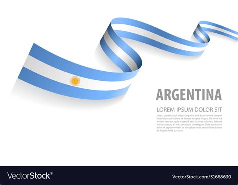 banner with argentina flag colors royalty free vector image