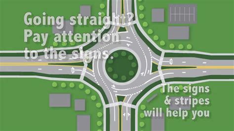 Navigating A Multi Lane Roundabout Youtube