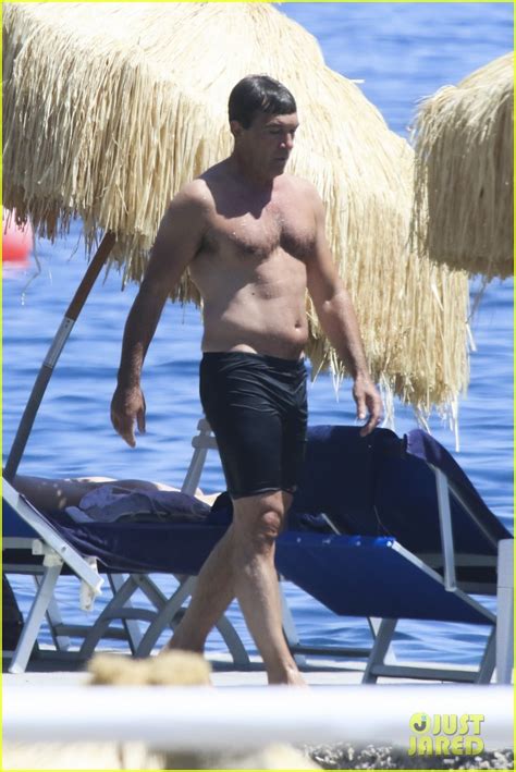 Antonio Banderas Flaunts Shirtless Body At 56 After Heart Attack Photo