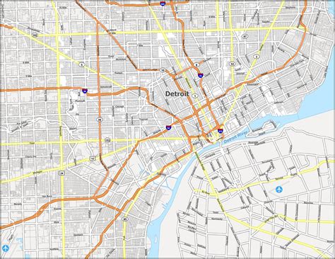 Map Of Detroit Michigan Gis Geography