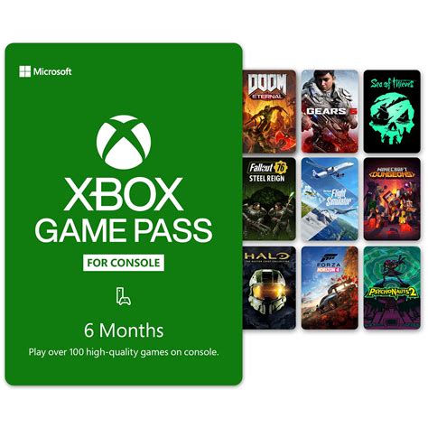 Xbox Game Pass 6 Month Membership Digital Code Buy Online In