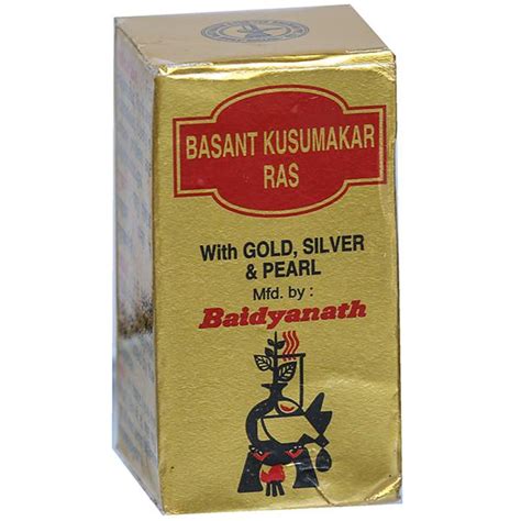 Wholesale Baidyanath Basant Kusumakar Ras 125 Mg 10 Tablets Online Retailer Shakti