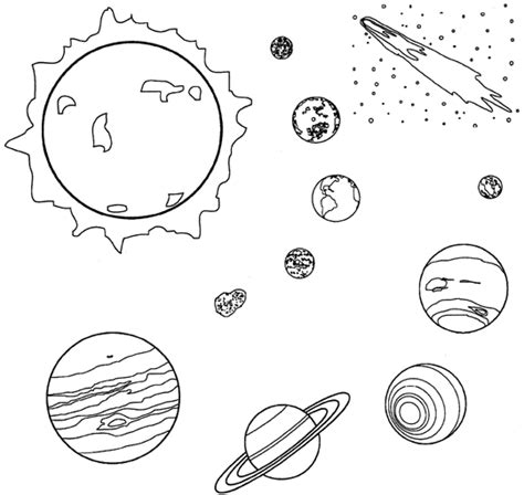 15 Solar System Coloring Pages For Kids Print Color Craft