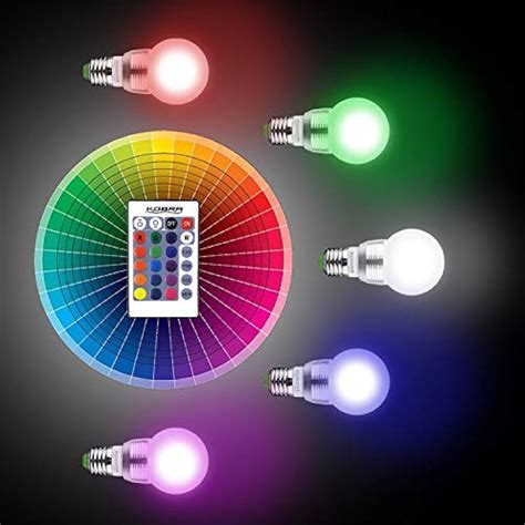 Led Bulb Color Changing Light W Remote Control 16 Different Kobra
