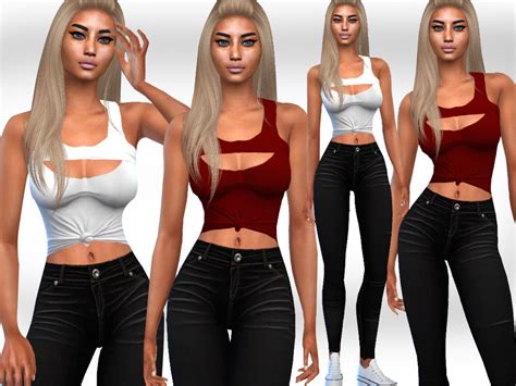 Casual Fit Outfits By Saliwa At Tsr Sims 4 Updates