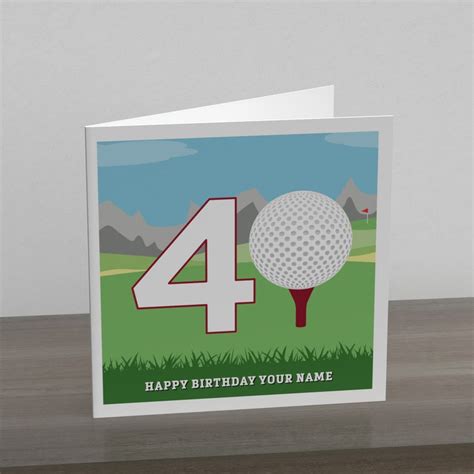 Personalised Golf Age Birthday Card Golf Birthday Cards Etsy Canada