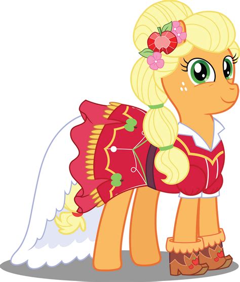 Pony Crystal Gala Applejack By Icantunloveyou On Deviantart
