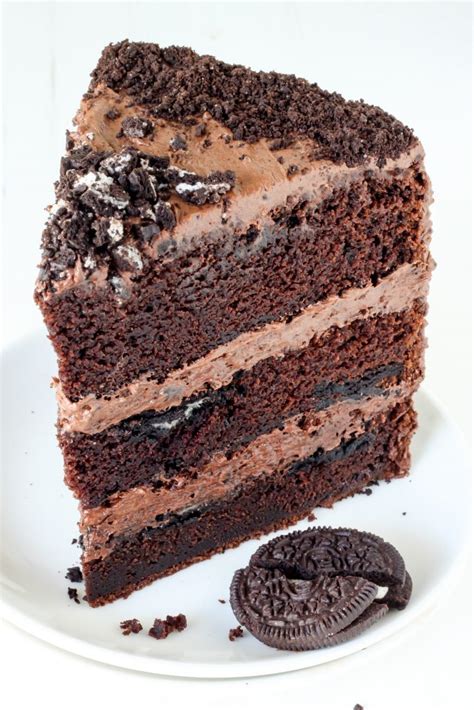 Perfect for birthdays or any other special occasion. Triple Layer Chocolate Oreo Cake - Baker by Nature