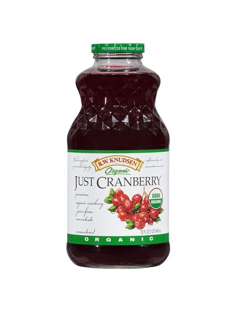 Just Cranberry Juice Organic Knudsen 632oz Frankferd Farms