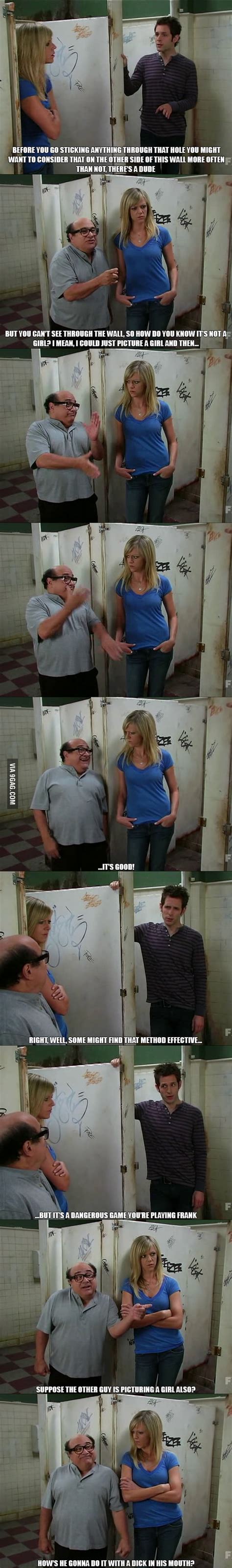 Guys Discussing A Gloryhole Why I Freakin Love This Show 9gag