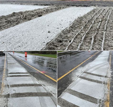 Road Project Damaged After Motorist Drives Through Freshly Poured