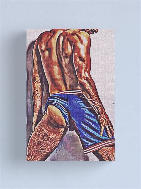 Sexy Hairy Man Posing Male Erotica Male Erotic Nude Male Nudes Male Nude Canvas Print By