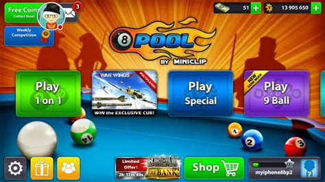 Enter the pool shop and customize your game. Miniclip 8 ball pool coin giveaway to my subscriber - YouTube
