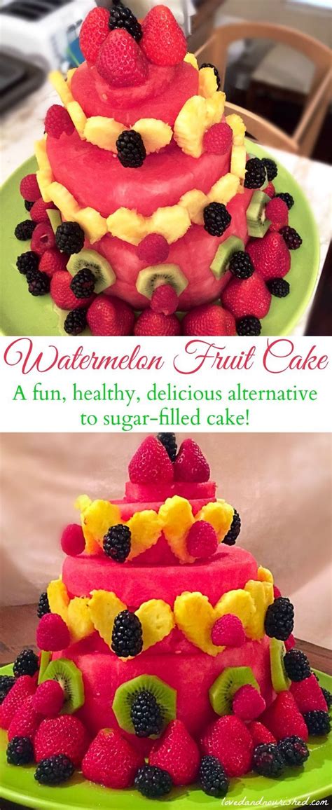 This guide to healthy baking substitutions has tons of alternatives, with suggested conversion can substitute all or some of the fat, depending on recipe. Watermelon cake - a fun, fresh, healthy alternative to sugar-filled cake. Decorated with ...