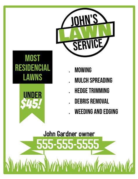 Lawn Service Flyer Template | PosterMyWall