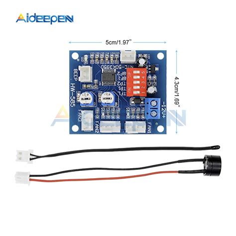 DC V NTC Thermistor PWM Temperature Probe Speed Controller Boar Aideepen