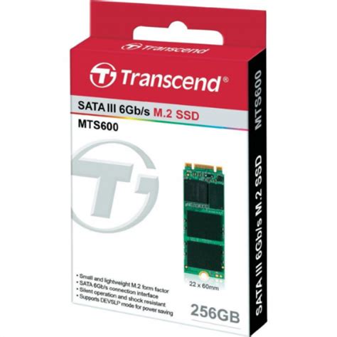 TRANSCEND MTS600 256GB SSD SATA3 M.2 2260 disk - TS256GMTS600
