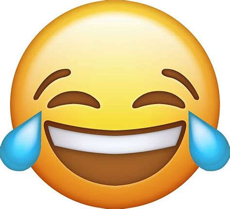 Laughing Face Emoji Photographic Print By T I Na Redbubble