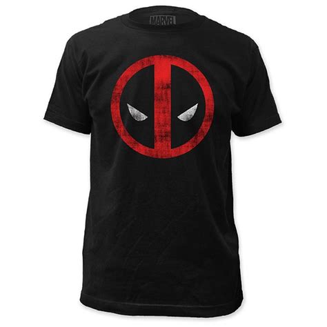 Deadpool Mens Black Logo Tee Shirt
