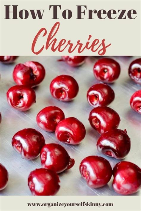 How To Freeze Cherries Frozen Cherries Sour Cherry Recipes Fresh Cherry Recipes