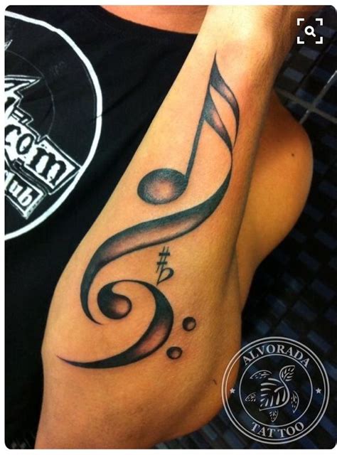 Cute musical note tattoo the best thing about heart tattoos is the potential to make them your own. Bass clef & treble clef | Music tattoos, Music tattoo designs, Music tattoo sleeves