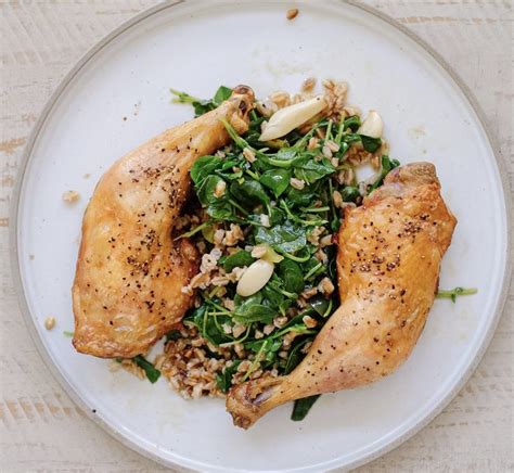Crispy Chicken With Farro And Watercress — Interiors By Kay In 2023