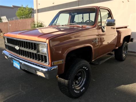 1981 Chevy Stepside 4x4one Ownerno Rust Rare C10