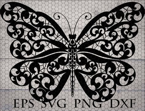Mandala butterfly svg / zentangle butterfly svg / butterfly mandala