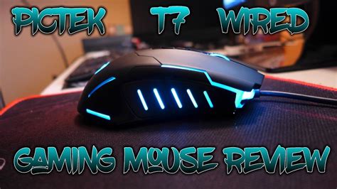 Pictek T7 Wired Gaming Mouse Reviewunboxing Youtube