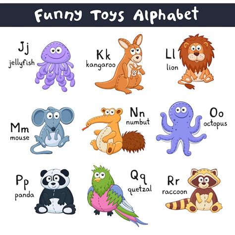 Premium Vector Cartoon Animals Alphabet