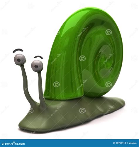 Green Snail Stock Illustration Illustration Of Home 33759919