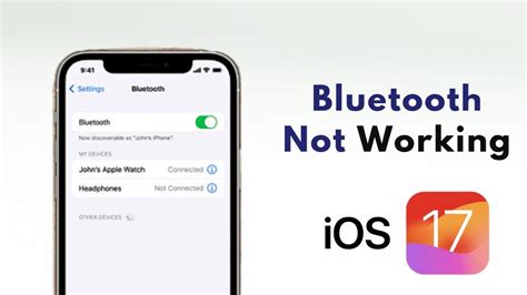 How To Fix Bluetooth Not Working On Ios Issue Youtube