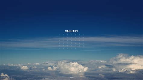 January Calendar 4k Wallpaper