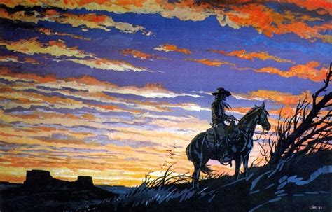 Blue Sky — Jean Giraud Moebius 1938 2012 Cowboy Sunset Arte