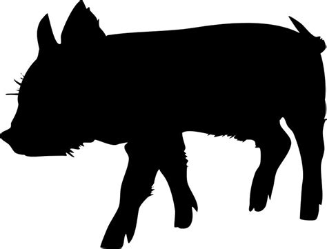 Farm Animals Silhouette Clip Art Vector Commercial Use Digital File