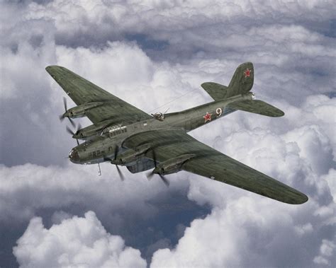The Petlyakov Pe 8 Was A Soviet Heavy Bomber Designed Before Ww2 And