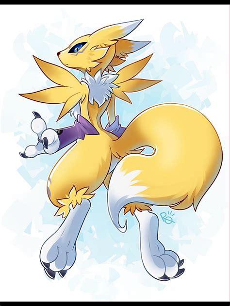 Renamon By Remyquill On Newgrounds Anime Furry Furry Art Digimon