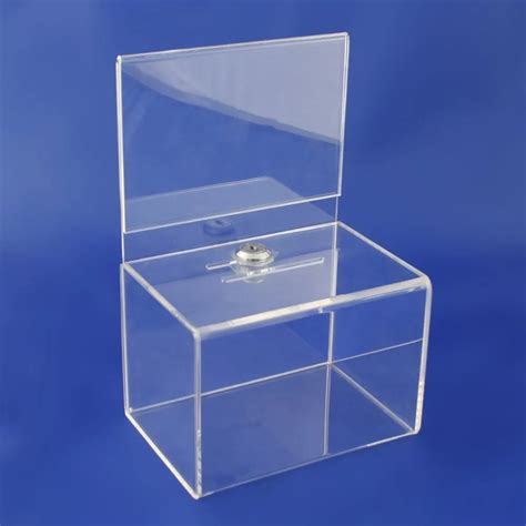 Wholesale Acrylic Donation Box Charity Collection Boxcustom Acrylic