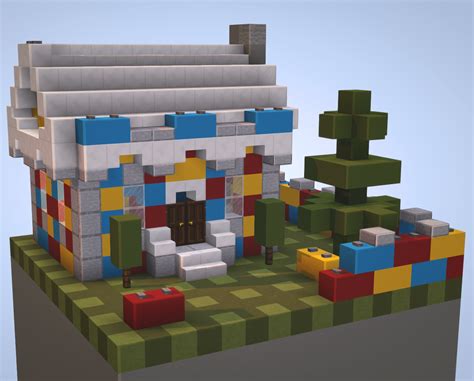 We Have Minecraft In Legos How About Some Legos In Minecraft Behold