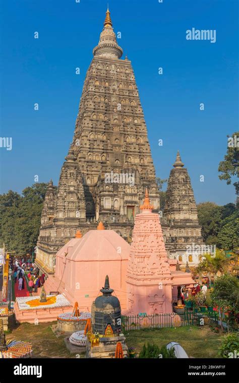 Mahabodhi Temple Bodh Gaya Bihar India Stock Photo Alamy