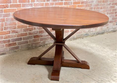 The 48 round footed pedestal table is intended for daily use, and will gain character with years of wear. 48 inch Round Oak Table with Phoenix Pedestal - Lake and ...
