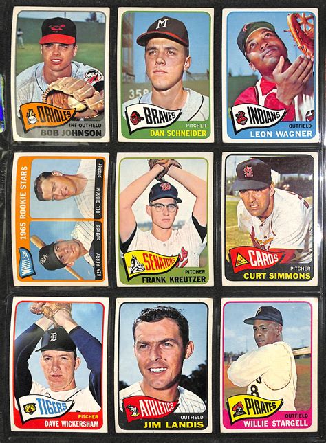 1965 Topps Baseball Cards Lot Detail Lot Of 300 Different 1965