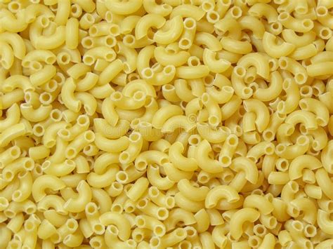 Macaroni Background Raw Macaroni Close Up Top View Dry Ingredients