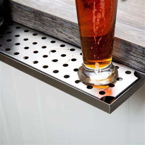 24 Stainless Steel Underbar Mount Beer Drip Tray